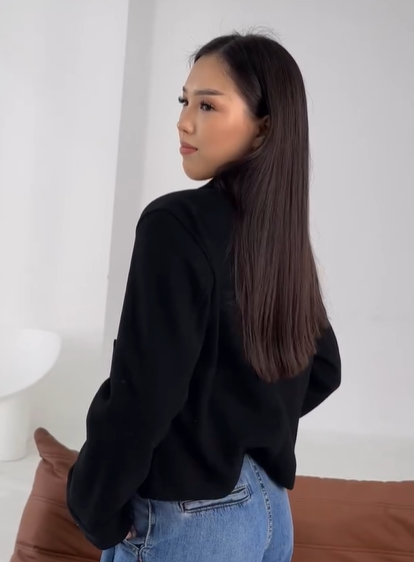 Элегантное укороченное пальто-жакет от ZARA черное