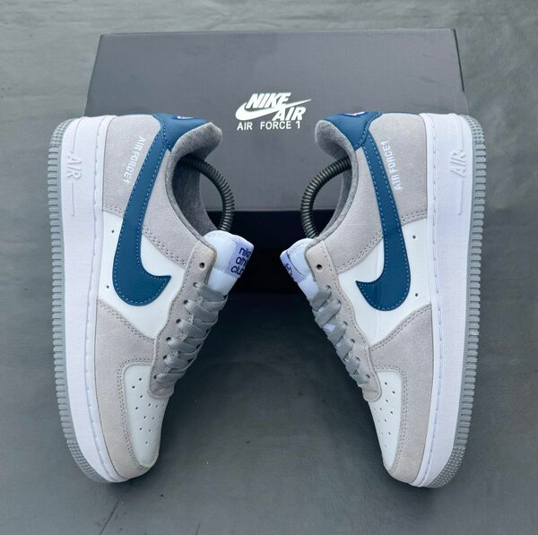 Nike Air Force 1 Gris-Bleu