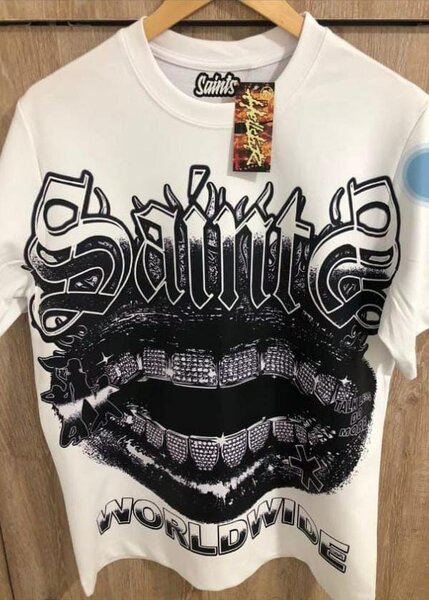 Saints T-shirt blanc à manches courtes