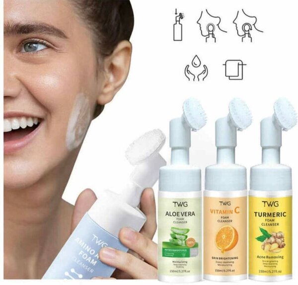 Mousse nettoyante visage Aloe Vera