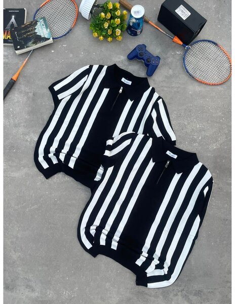 T-shirt rayé unisexe