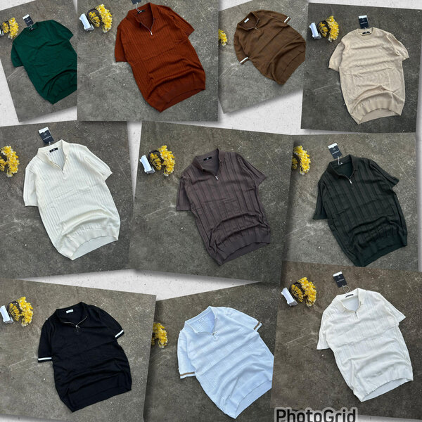 Polo homme en maille moderne