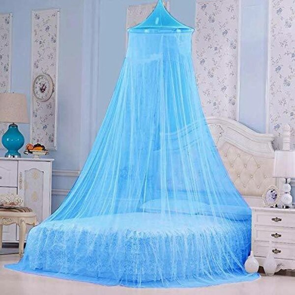 blue mosquito net