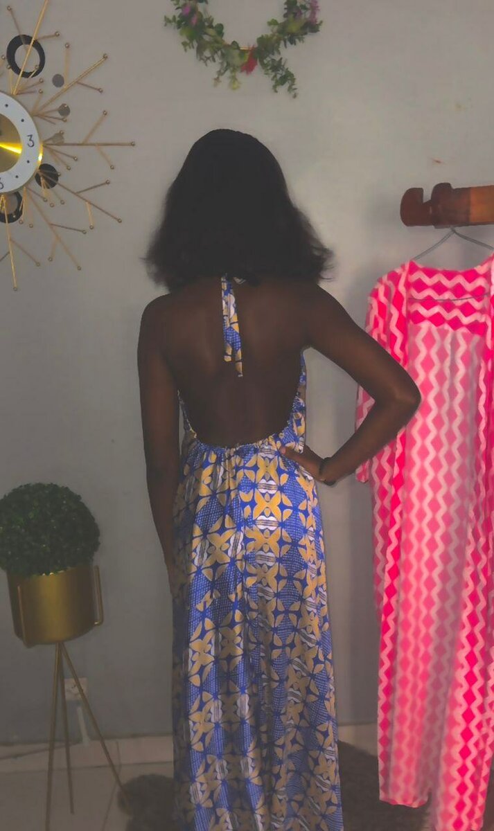 Robe maxi imprimée élégante