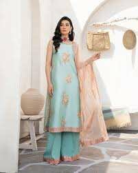 Cotton three piece suit