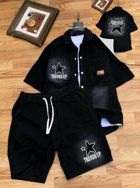 Set shirt et short noir