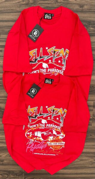 T-shirt rouge Hell Star