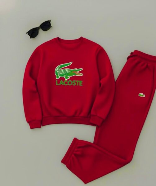 Ensemble survêtement Lacoste rouge