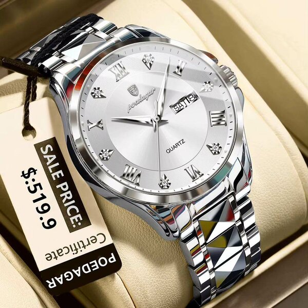 Montre luxe homme inox