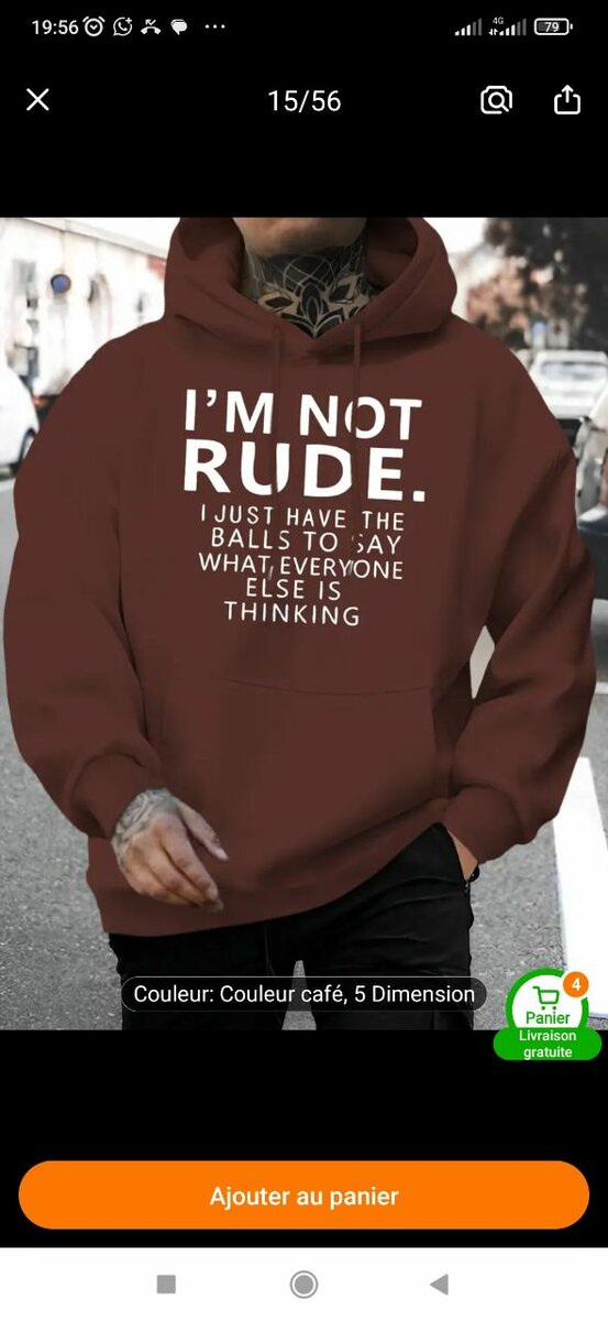 Sweat à Capuche Réfléchi