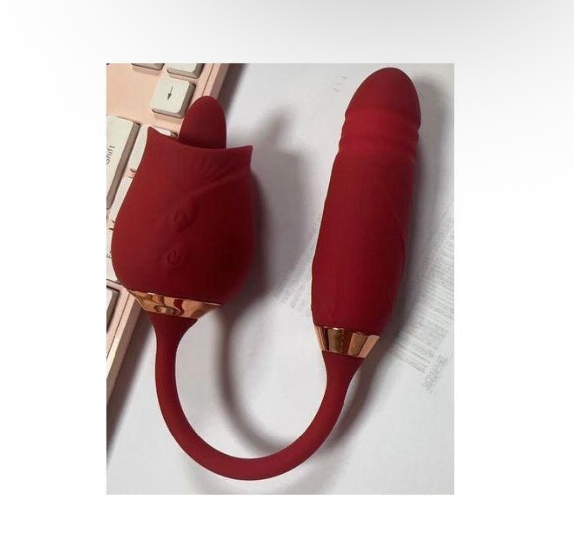 2en1 langue et gode vibrant