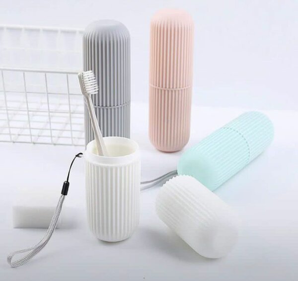 Toothbrush and paste holder
