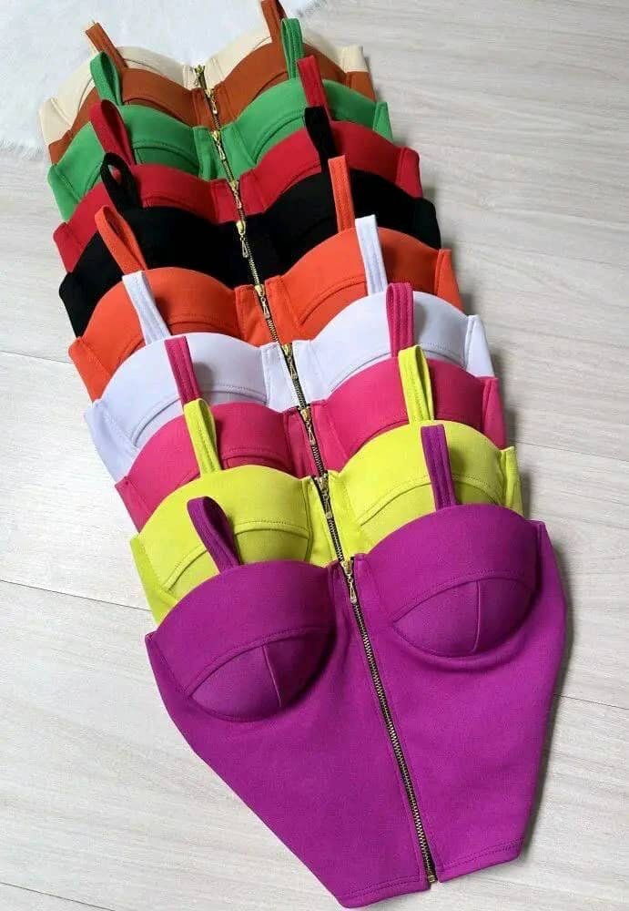 Bustier Top Femme Élégant