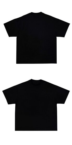T-shirt noir homme et femme