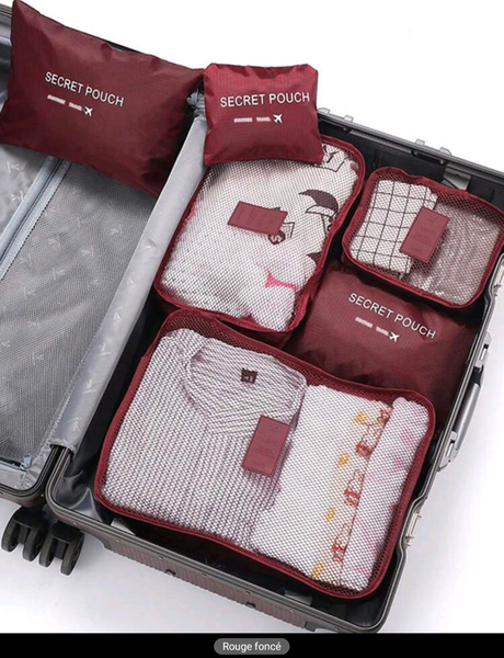 Organisateurs de Voyage sac 6p