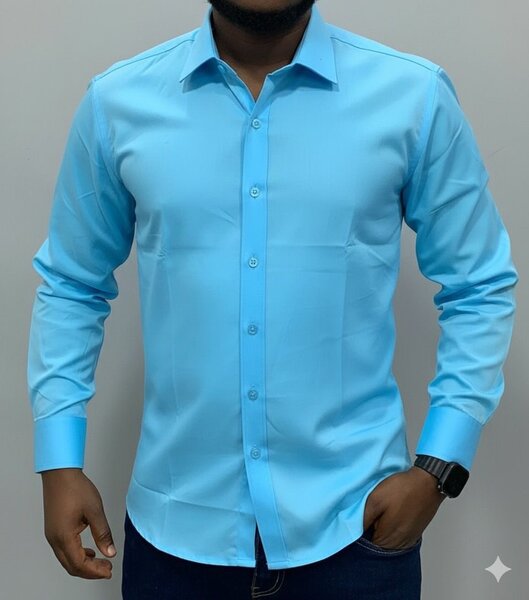 Chemise Classique Homme Bleu