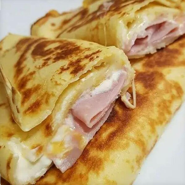 Crêpes jambon fromage