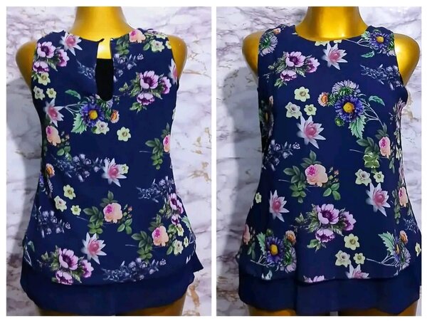 Tenue fleurie sans manches