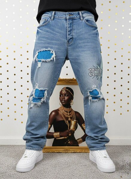 Jeans déchirés hommes mode tendance