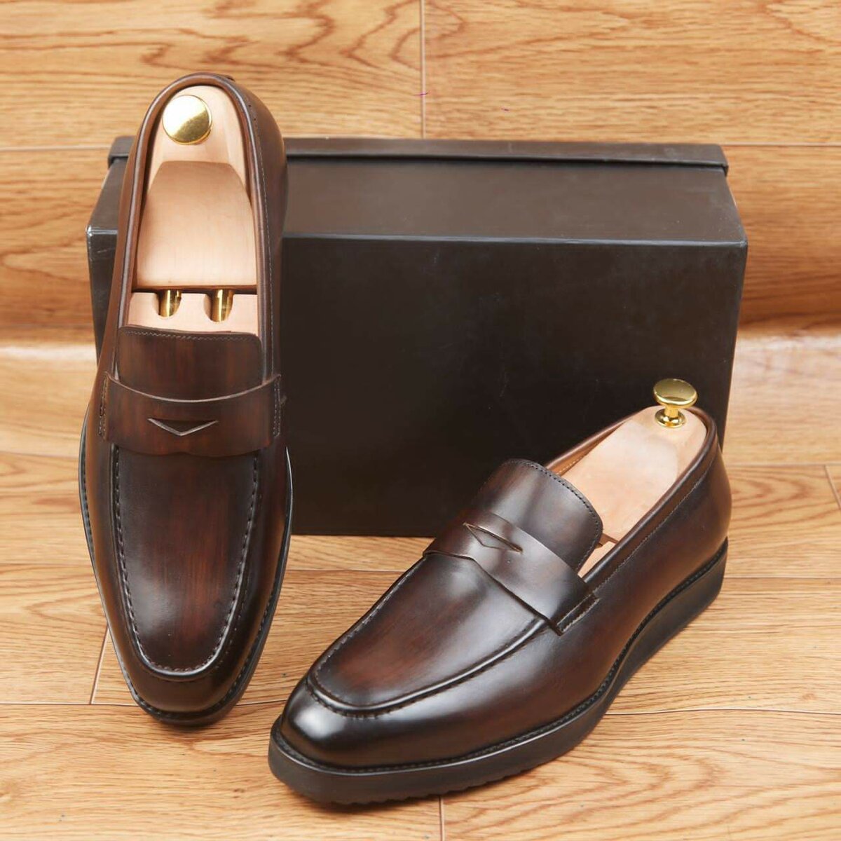 Mocassins en cuir élégants