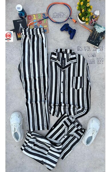 Pyjama rayé confortable