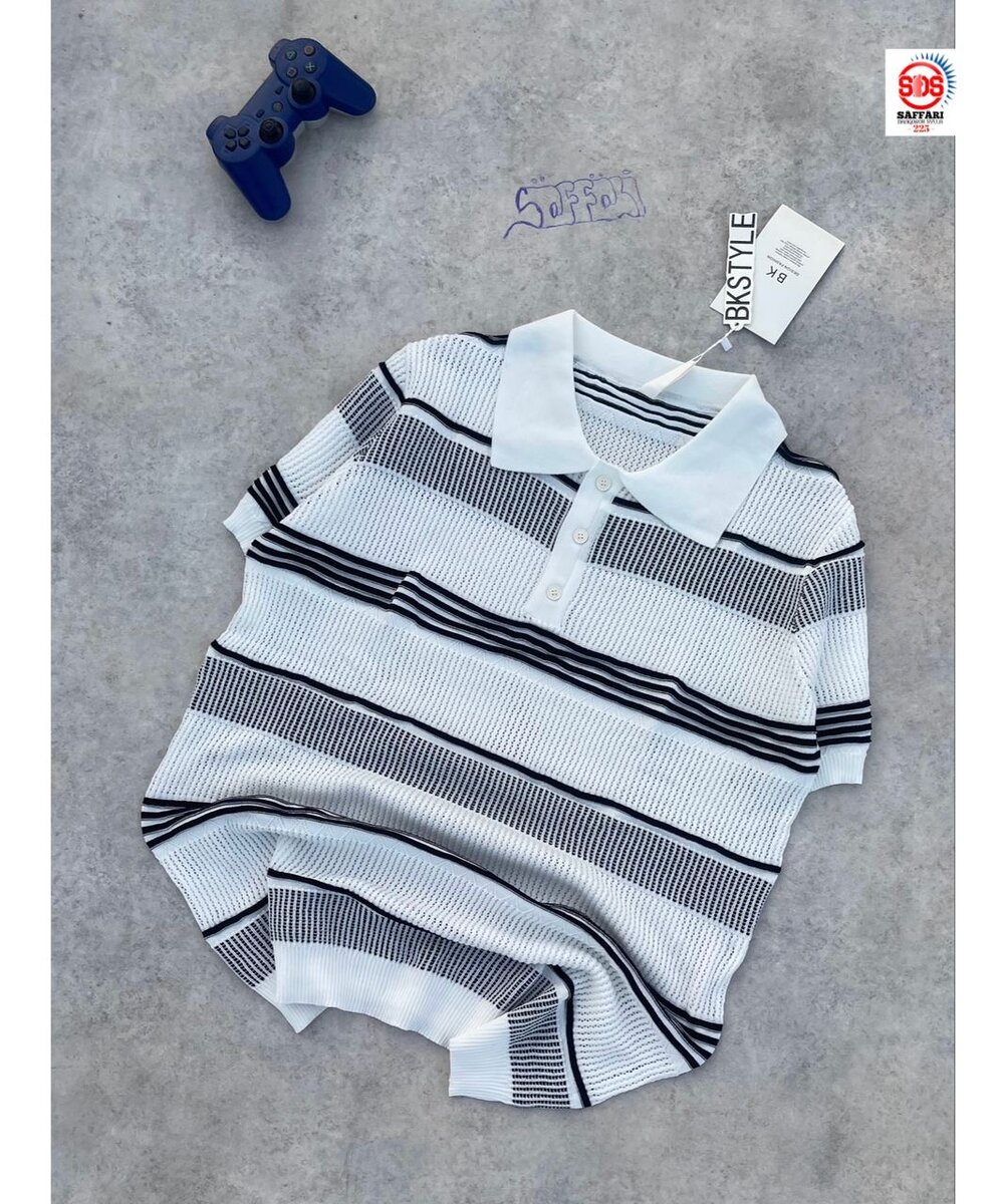 Polo rayé homme élégant