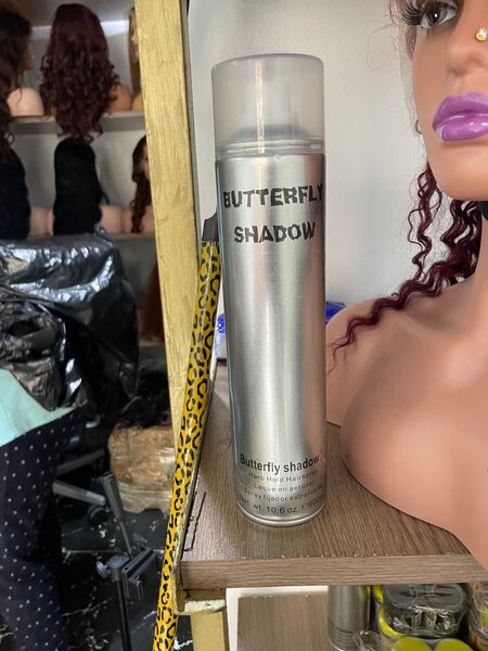 Butterfly Shadow Hair Spray