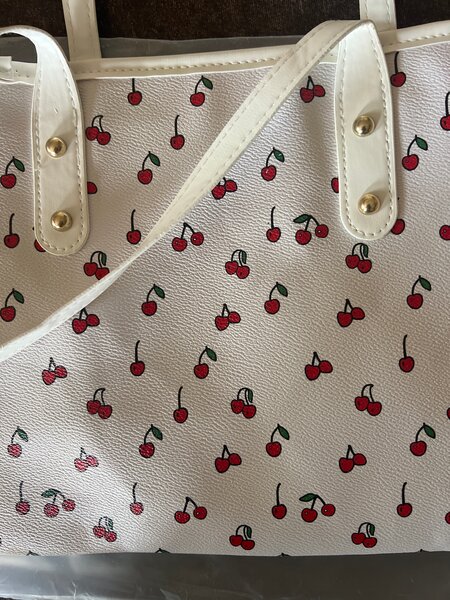 Cherry Pattern Tote Bag