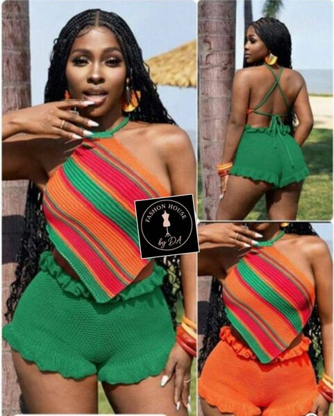 Ensemble d'été coloré femme