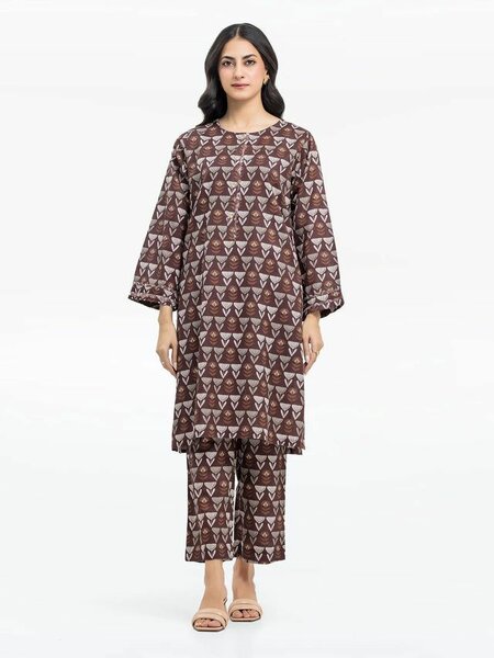 Pret 2Pc Printed Khaddar Co-Ord Set