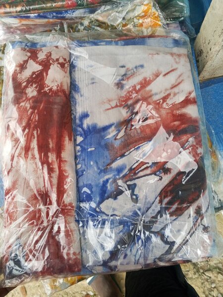 Tissu Batik en Coton Coloré