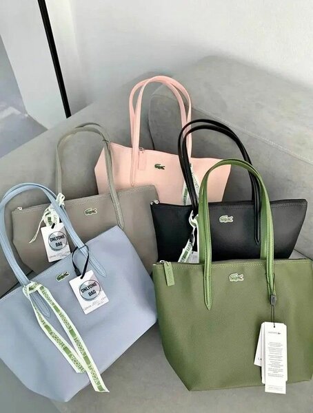 Sac fourre-tout femme Lacoste en toile