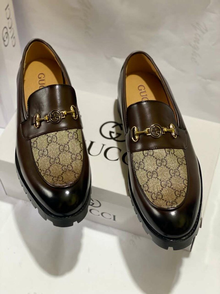 Mocassins en cuir Gucci