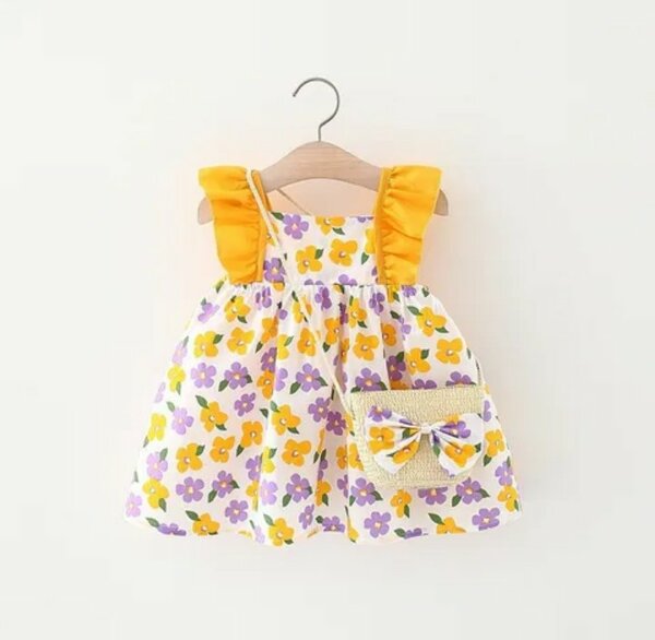 Robe enfant fleurie chic