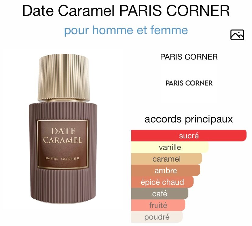 Parfum Date Caramel Unisexe