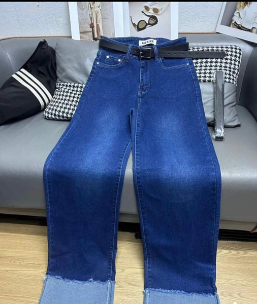 Jeans femme large et confortable