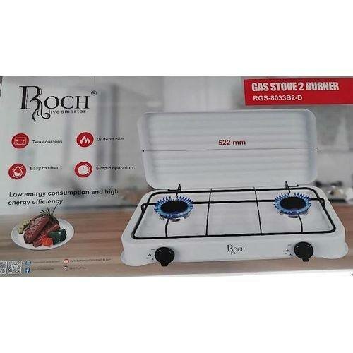 Roch 2 Burner Gas Stove - RGS-8033B2 - White