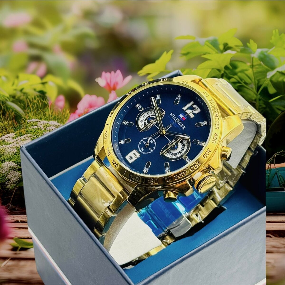 Montre chronographe élégante Homme