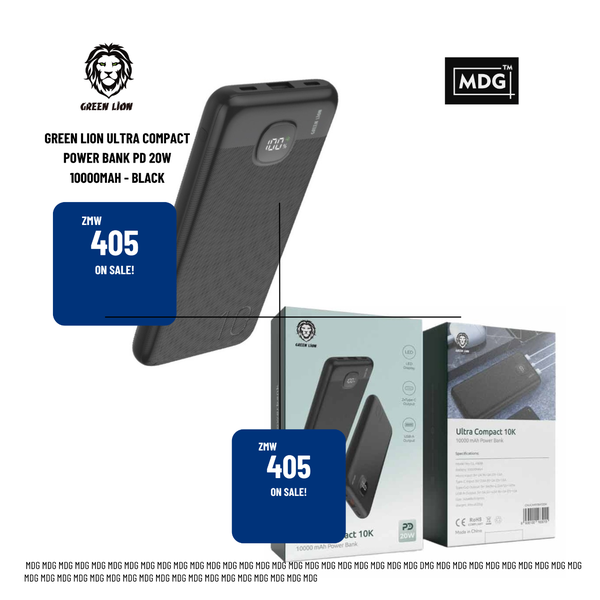 Ultra Compact Green Lion 10,000mAh PowerBank