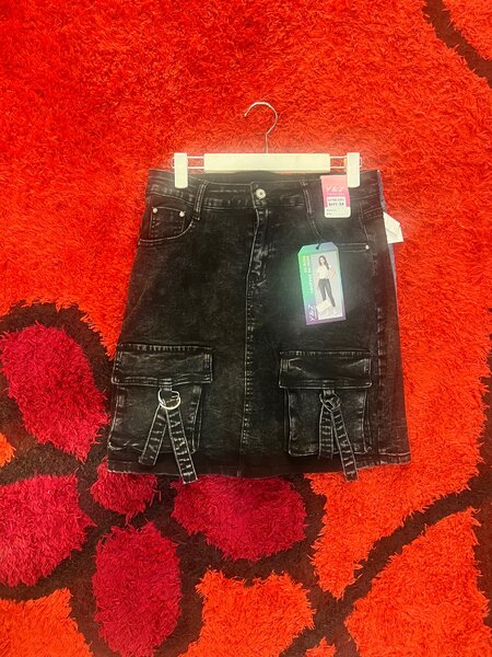 Cargo jeans skirts