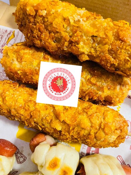 Beignet de saucisses ( Corn dog)