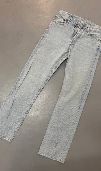 Jean droit délavé homme