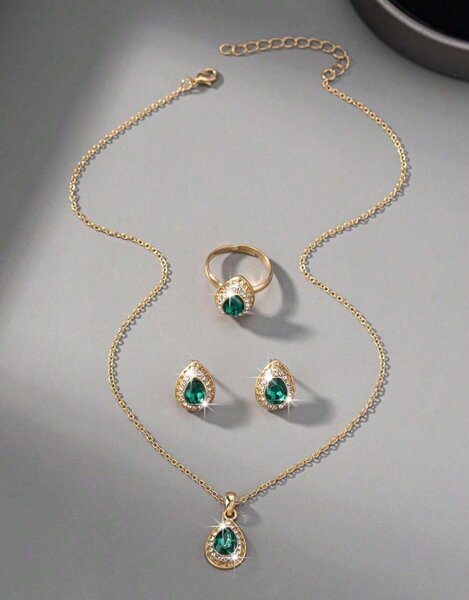 Parure Émeraude Élégante