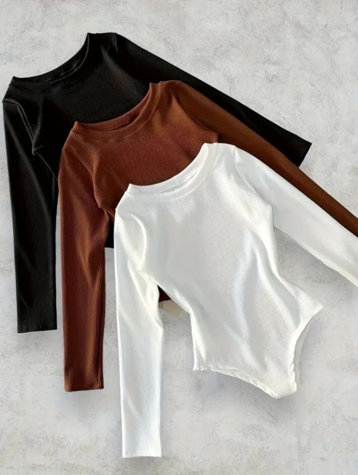 Body manches longues en coton