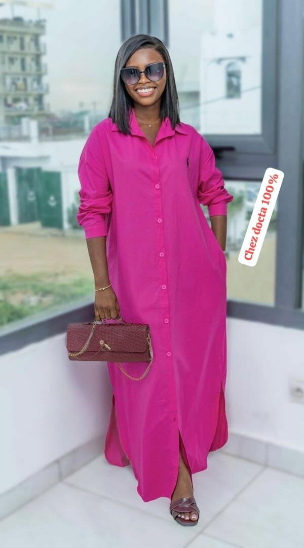 Robe Chemise Décontractée Femme