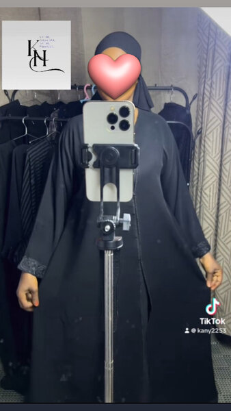 Robe Abaya noir pour femme