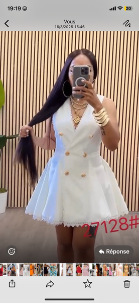 Robe blanche élégante