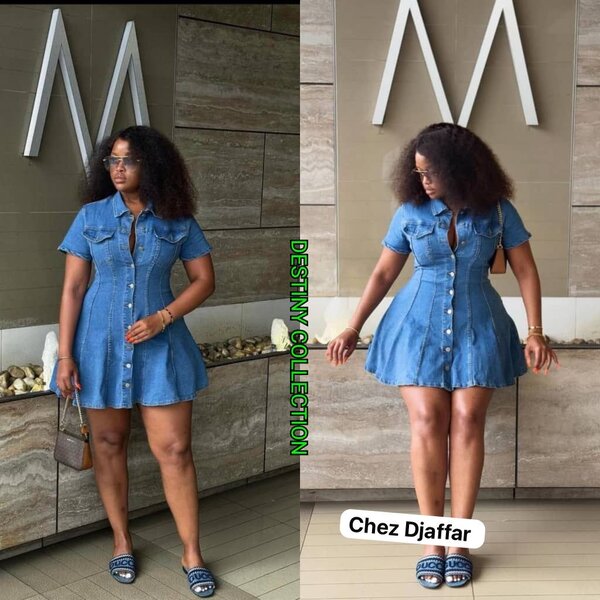 Robe en jean chic femme