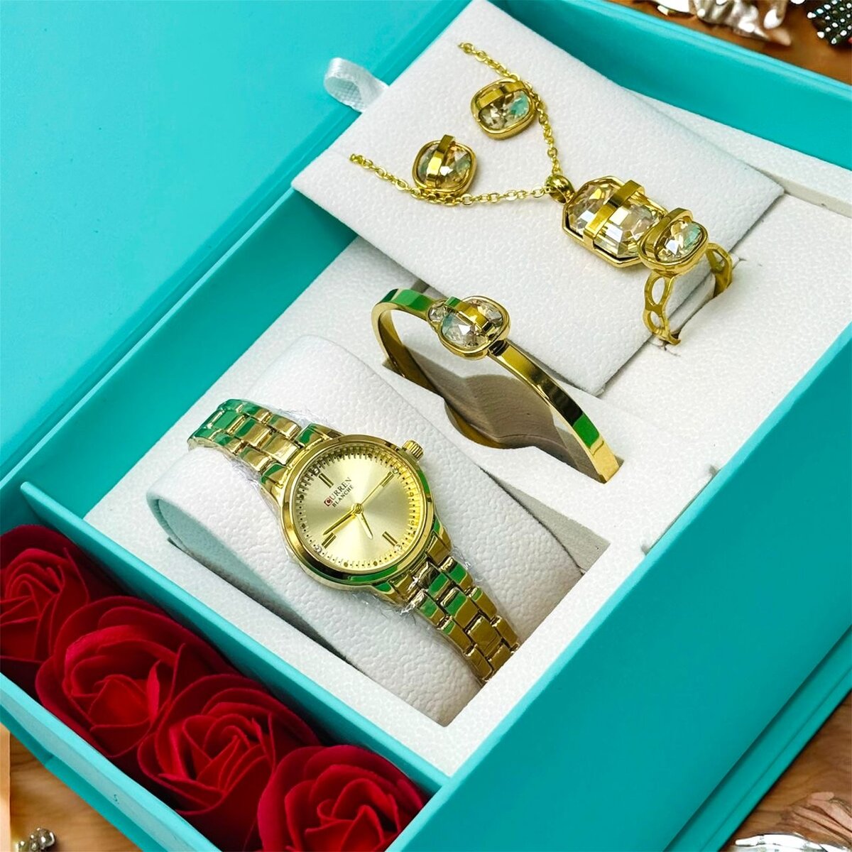 Ensemble Montre et Bijoux Luxe