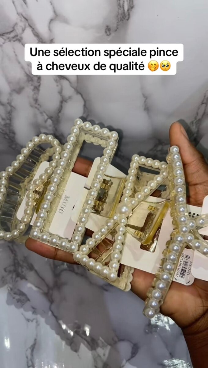 Pinces à cheveux perles élégantes